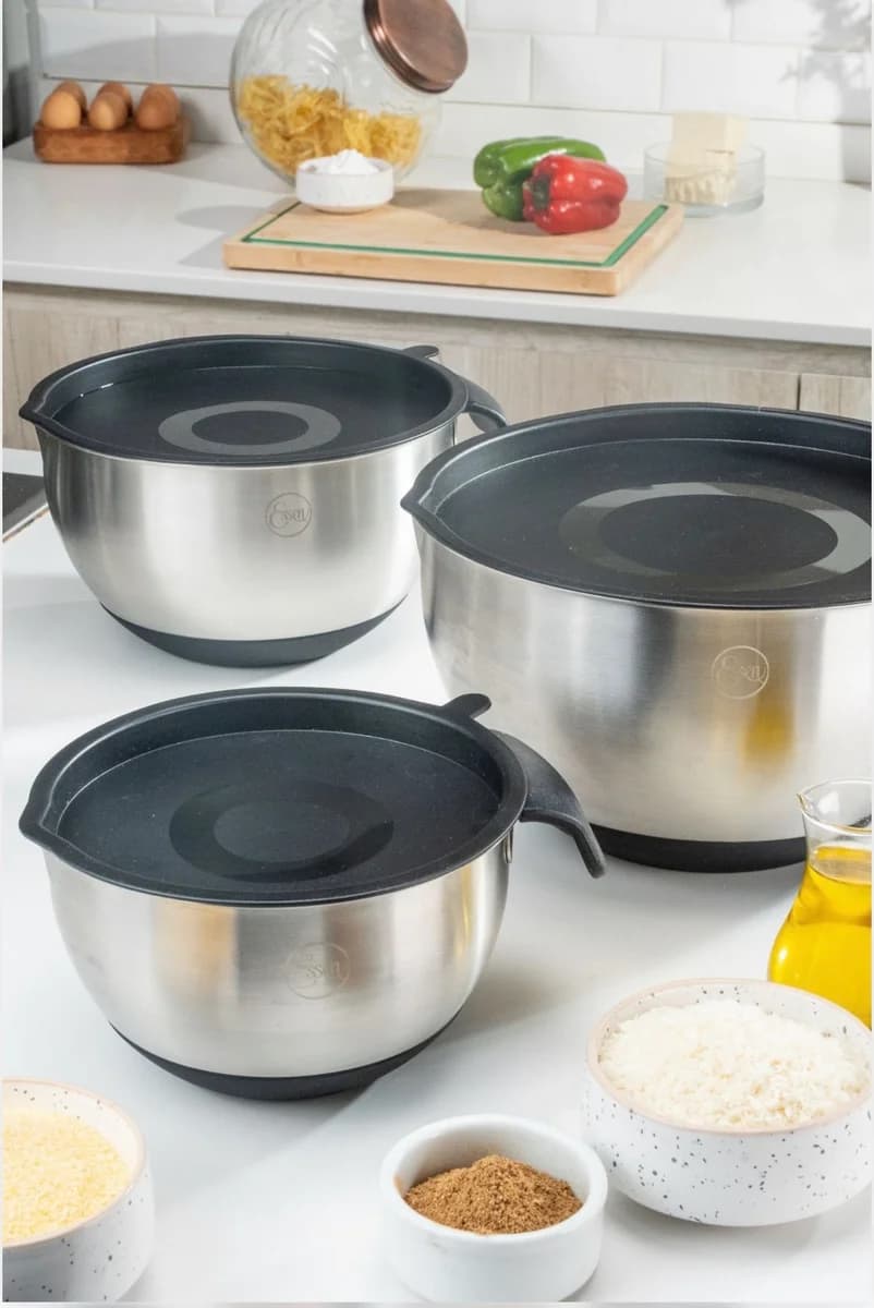 Bowls Acero Set x3 — Negro